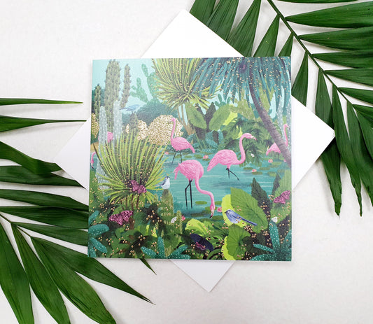 "Flamingo" Greeting Card