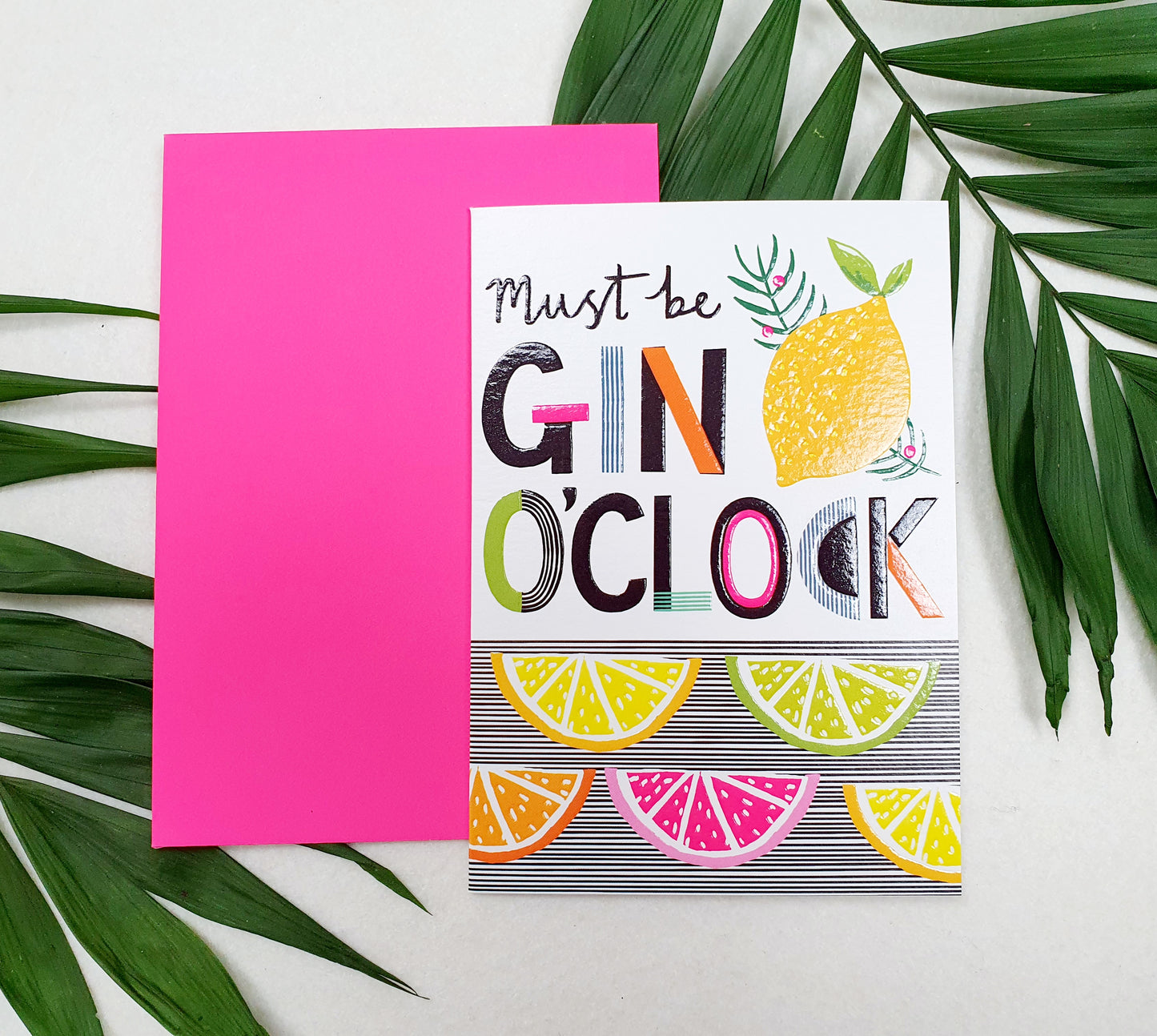 "Gin O' Clock" Greeting Card