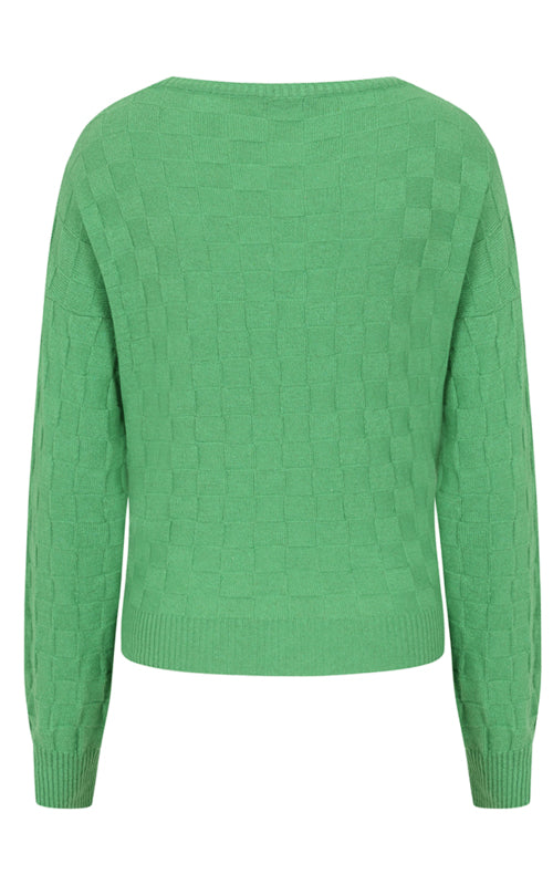 Luella 'Cheska' Cashmere Blend Jumper-Green