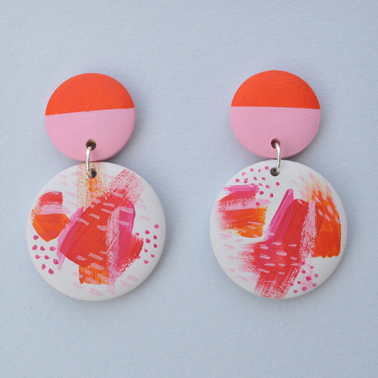 Arty Pink Earrings